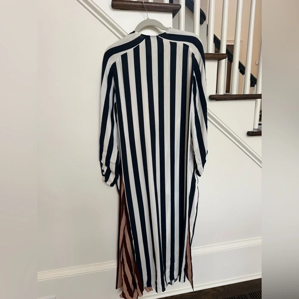 REISS Nola Colourblock Stripe Asymmetric Midi Dress – Excellent Condition - Picture 8 of 14